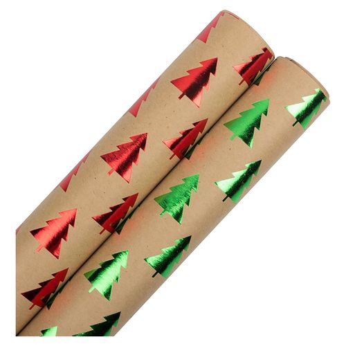 Papel Regalo Navidad Rollo - 2 Unidades