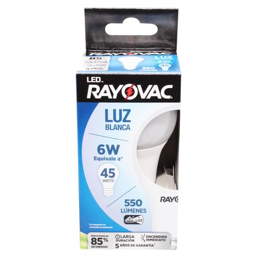 Rayovac Led 6W Blanco Caja Tray