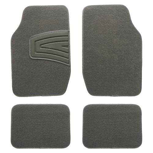 Set Alfombra Auto Drive Tela Hule Gris - Unidad