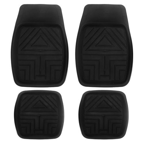 Set Alfombra Auto Drive Hule Negro Tipo bandeja - Unidad