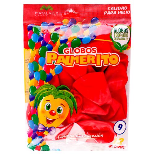 Globo Rojo Estandar No9 12U