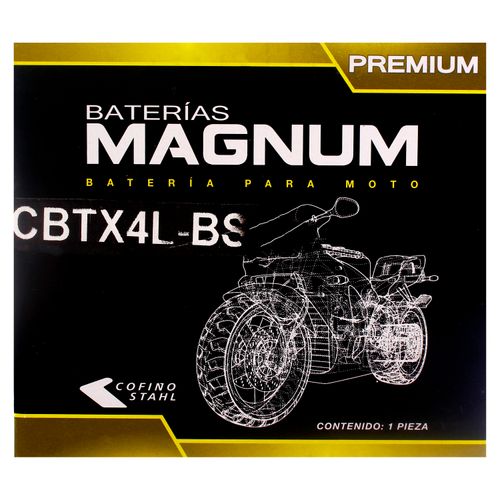 Batería De Moto Btx4L Bs Magnum Agm