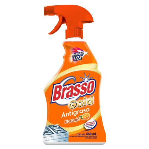 Brasso Gold Limpiador Antigrasa Naranja Rociador 650ml
