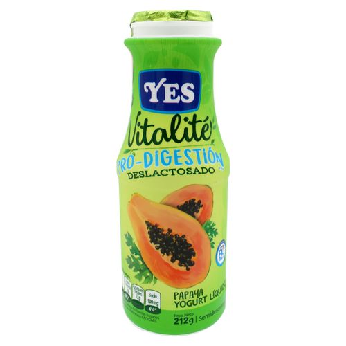Yogurt Yes Liquido Papaya Vitalite 212Ml