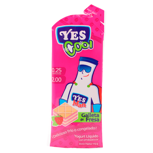 Yogurt Yes cool Galleta Fresa - 115 g