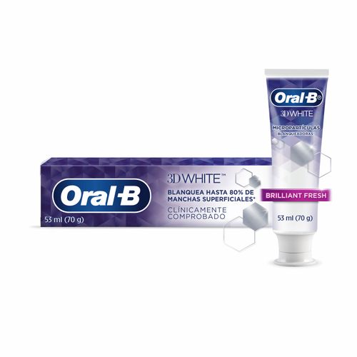 Pasta Dental Oral-B 3D White Brilliant Fresh - 53ml