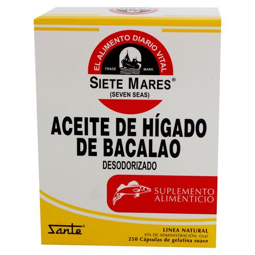 Vitamina A Y D Siete Mares 250 Capsulas