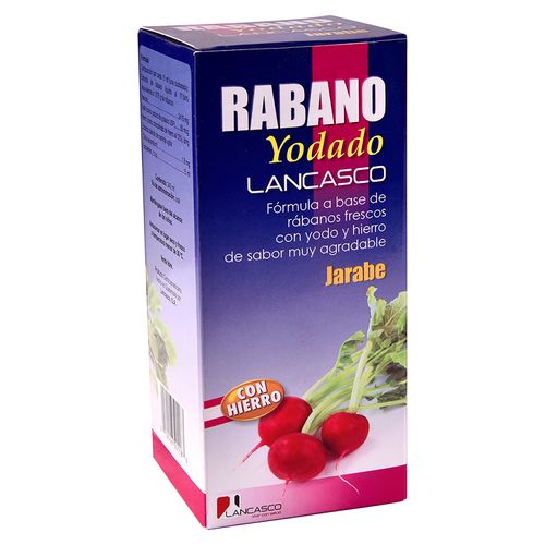 Jarabe Natural Rabano Yodado Lancasco - 240ml