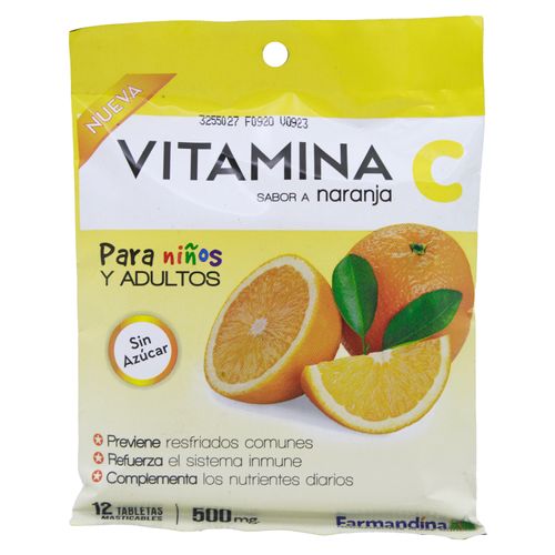 Vitamina C Farmandina Sabor A Naranja 1 Sobre
