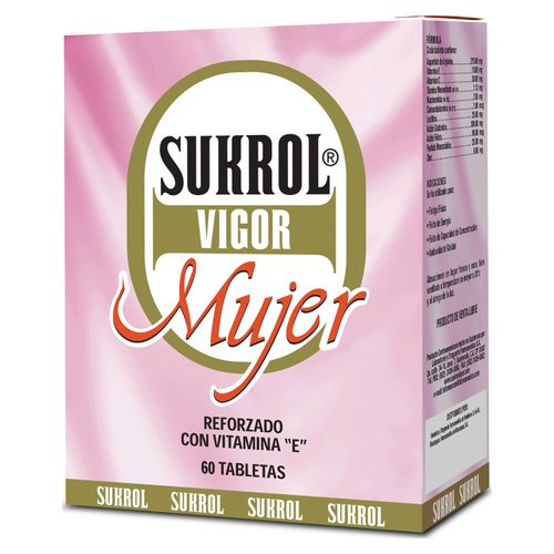 Tabletas Sukrol Vigor Mujer -  60 Unidades