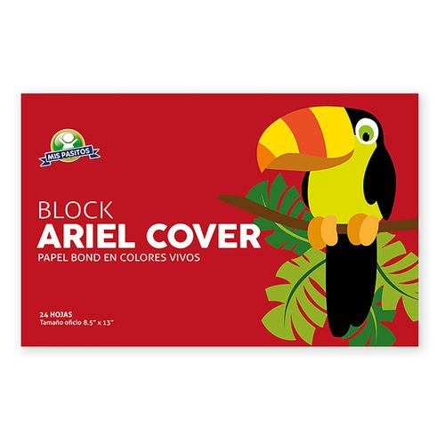 Block Mis Pasitos ariel cover colores vivos tamaño oficio - 24 hojas