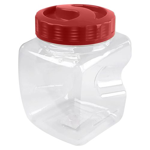 Contenedor Cuadrado Clear Tr (2 L) Guateplast Rojo Chef 0