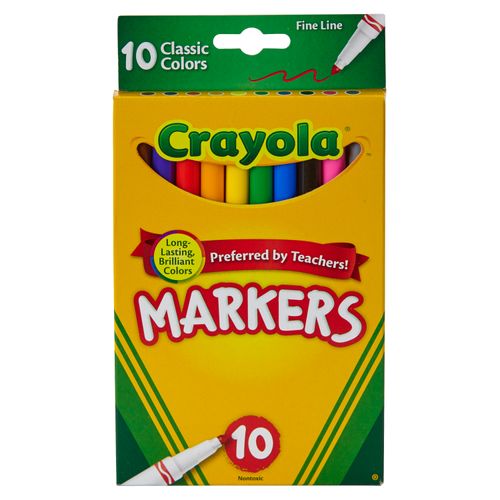 Marcador Delgado Crayola - 10 Unidades