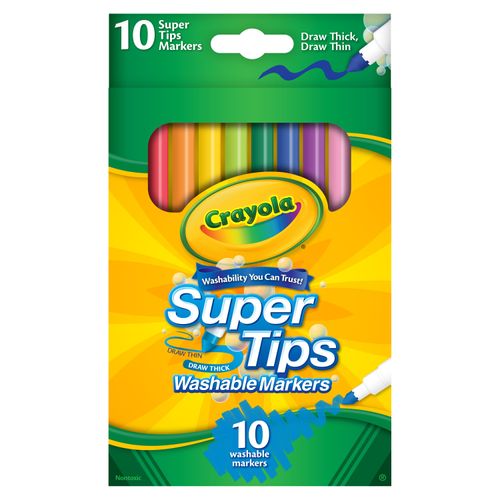 Marcadores Crayola super tips - 10 Uds