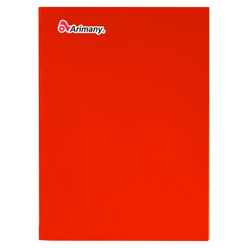 Cuaderno Arimany engrapado rojo - 100 hojas