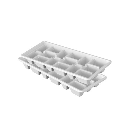 Bandeja Cubitos Guateplast  Set De 2 Blanco