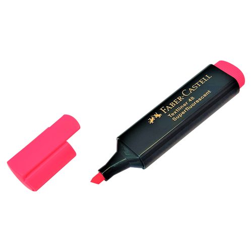 Resaltador Faber Castell color rosado