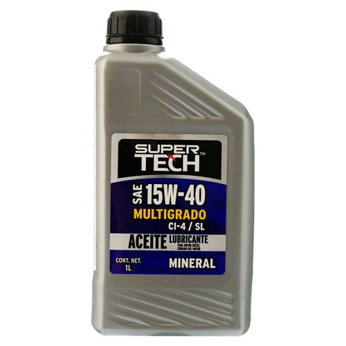 Aceite Supertech 15W40 Mineral Lt