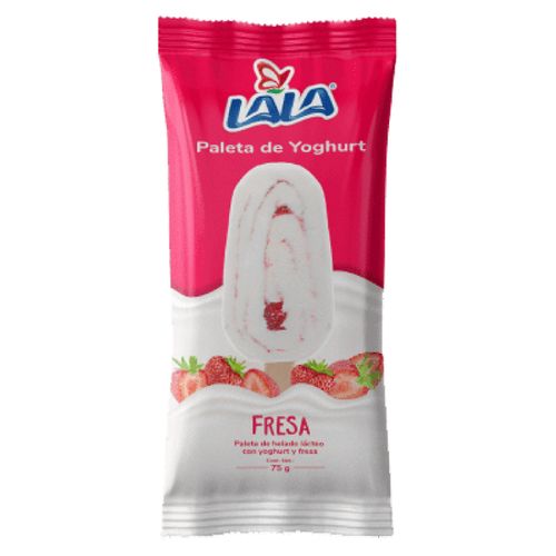 Helado Lala Paleta Yogurth Fresa - 75 g