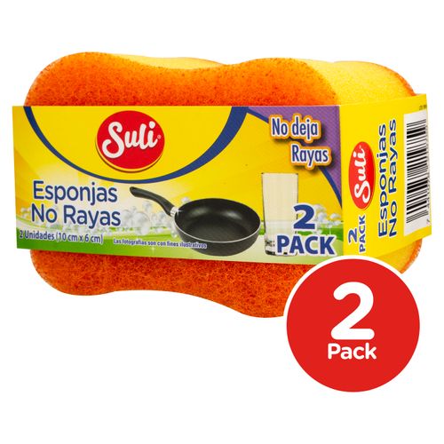 Esponja Lava Platos Marca Suli No Rayas - 2 Unidades