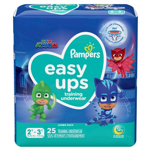 Pañal Pampers Easyup 2T3T Jumbo Niño - 25 Unidades