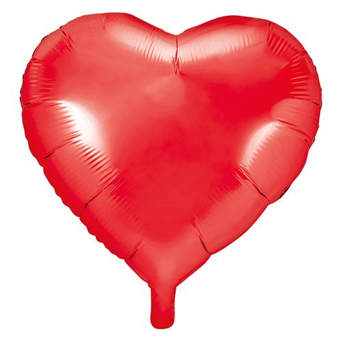 Globo Imp Corazon Amor Bolsa Rojo - 12 Unidades