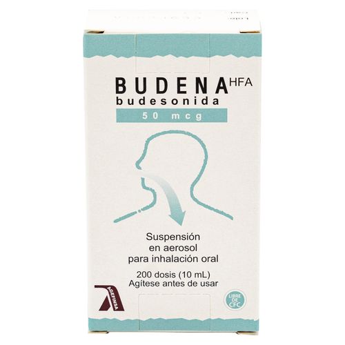 Inhalador Oral Budena Budesonida 50Mcg  200 Dosis-Precio indicado por corticosteroidesxx