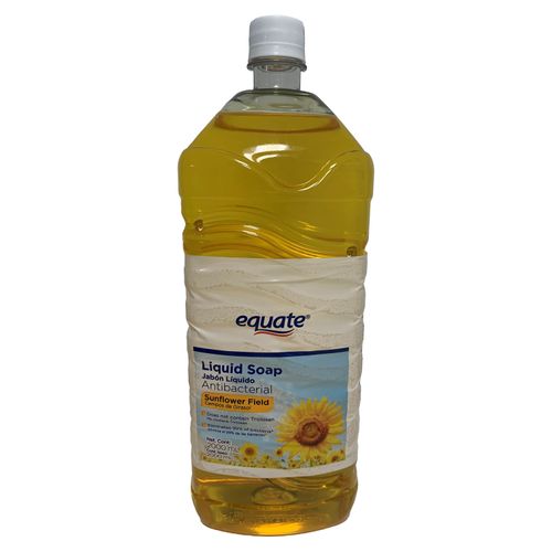 Jabón Liquido Antibacterial Marca Equate Aroma Campos De Girasol - 2000 ml