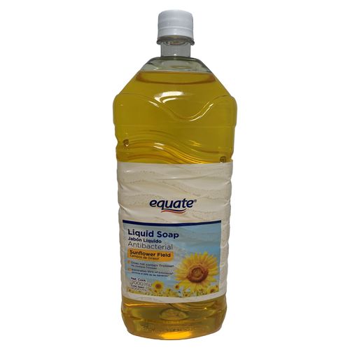 Jabón Liquido Antibacterial Marca Equate Aroma Campos De Girasol - 2000 ml