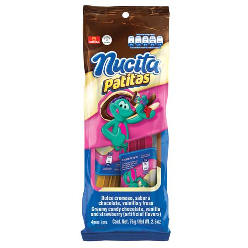 Golosina Nucita Patitas 4 Unidades - 76gr