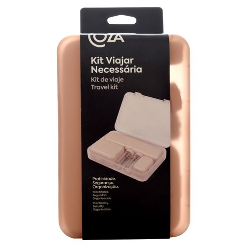 Kit Organizador De Viaje Coza Rosa