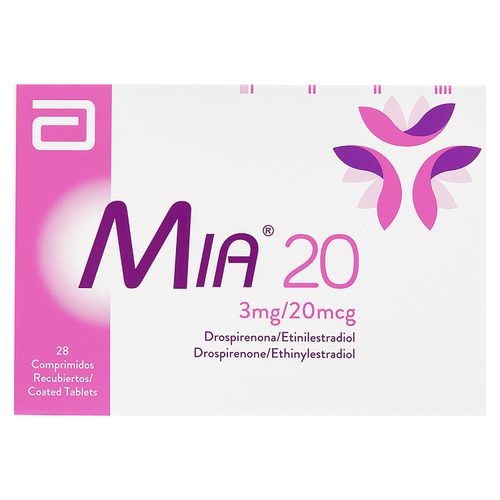 Mia Abbot 20 3 Mg/ 20 Mcg X 28 Comprimidos