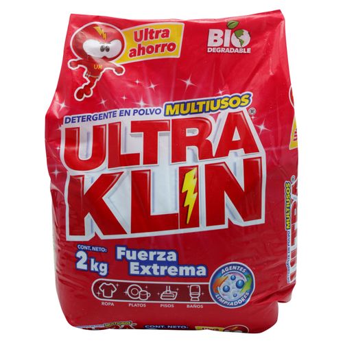 Detergente Ultraklin Fuerza Extrema 2Kg