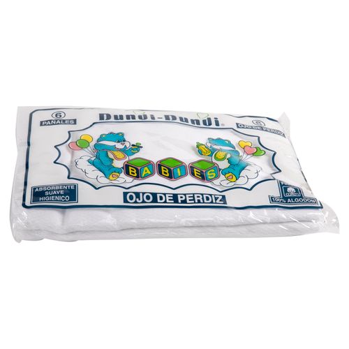 Panal Dundi Blanco De Tela Para Bebe