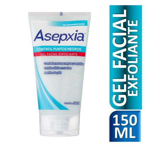 Gel Asepxia Facial Exfoliante Antrisgente Puntos Negros - 150 ml