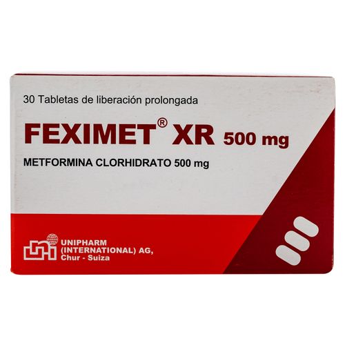 Feximet Xr  500 Mg X 30 Tabletas