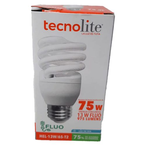 Tecnolite, BOMBILLO  FLUOR ESPIRALES  13W6500KE27975LM