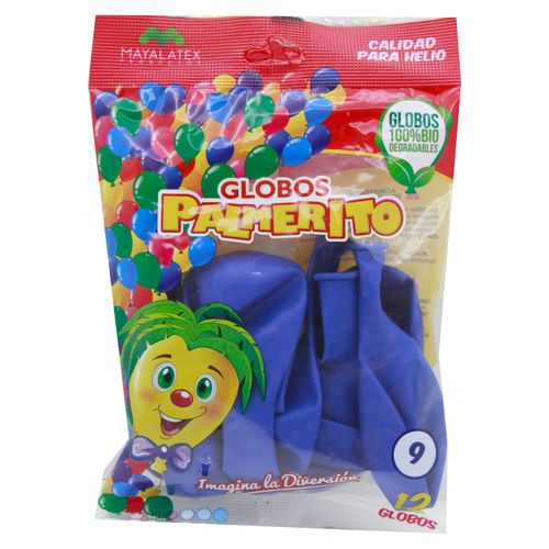 Globo Azul Estandar No9 12U