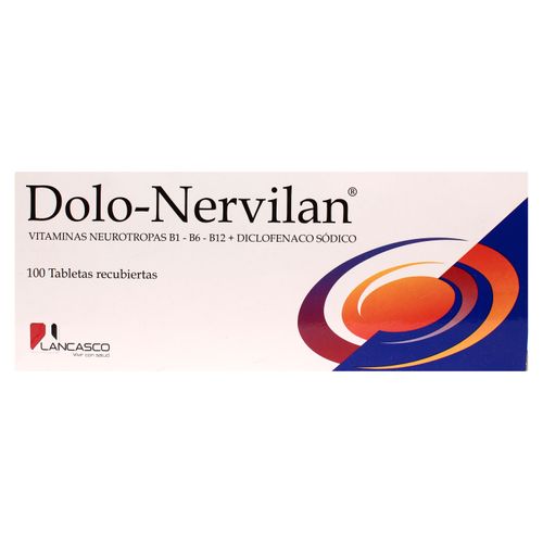 Analgésico Dolo-Nervilan 100 Tabletas - Precio Indicado Por Unidad -