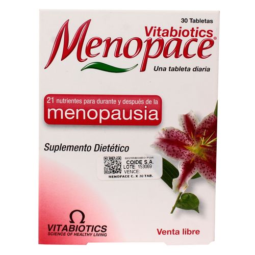 Menopace C/Soya 30 Tabletas