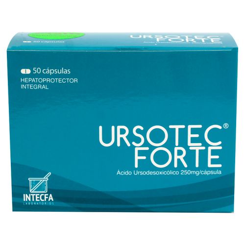 Hepatoprotector Ursotec Forte 250Mg 50 Cápsulas
