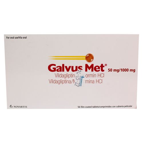 Galvus Novartis Met 1000/50 Mg 56 Tabletas