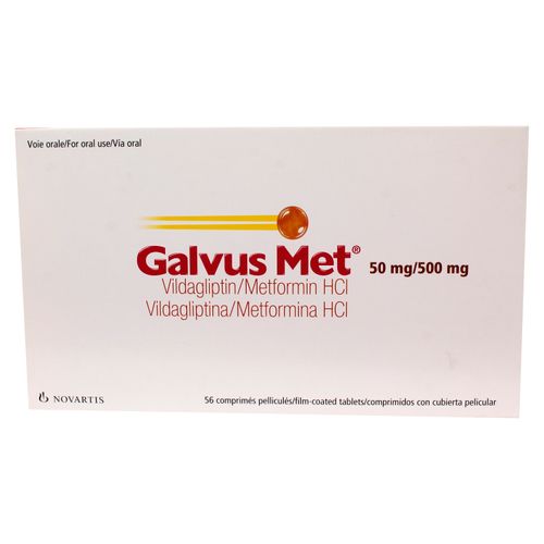 Galvus Novartis Met 500/50 Mg 56 Tabletas