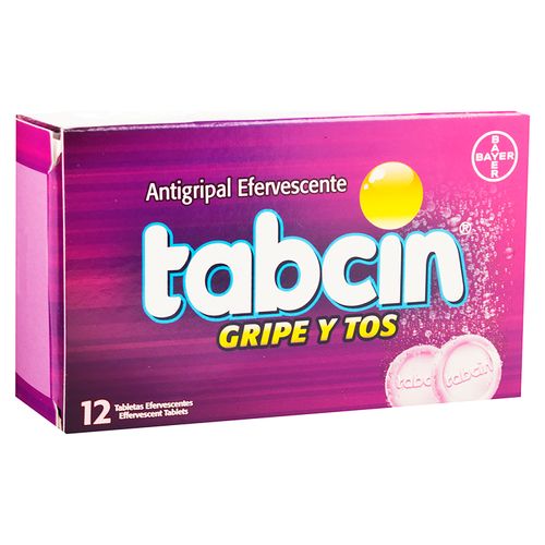 Tabcin Adulto Efervecente Gripe Y Tos Caja X 12 Tabletas