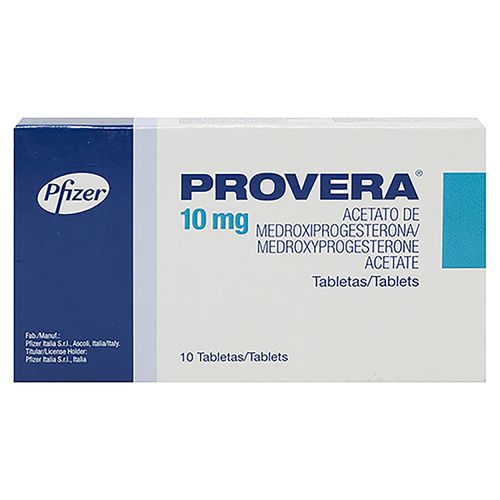 Provera Pfizer 10 Mg X 10 Tabletas