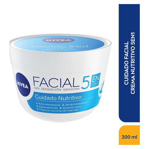 Crema Nivea Face Care Nutritiva - 200ml