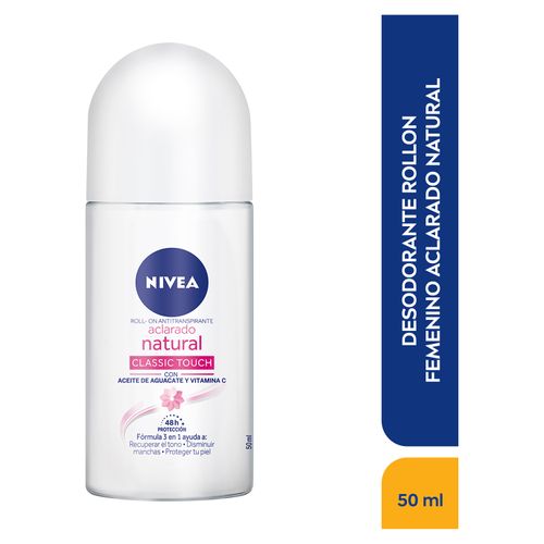 Desodorante Nivea Rollon Femenino Aclarado Natural -50ml