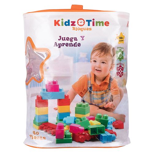 Set Kidz Time de bloques de colores - 80 Pzas