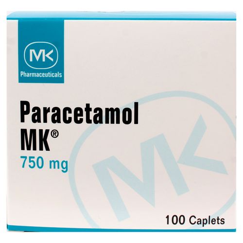 S Paracetamol Mk 750Mg 100 Tabletas - Precio Indicado por Unidad -