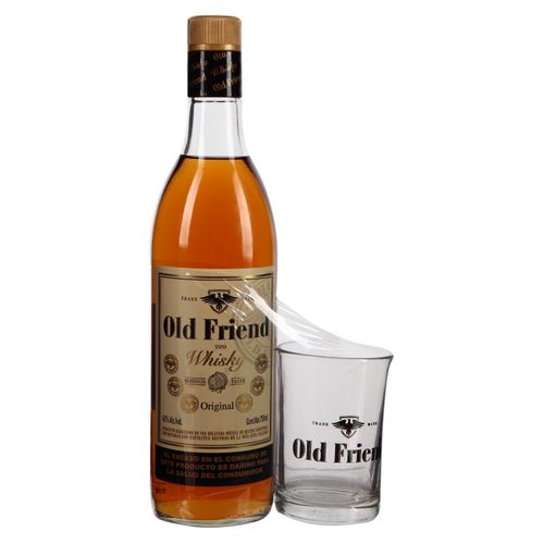 Whisky Old Friend 750ml Mas Vaso